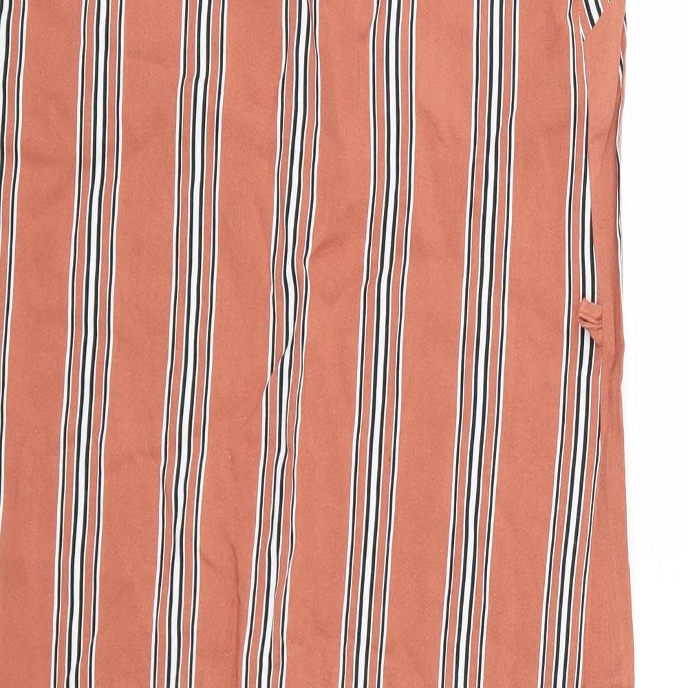 Primark Womens Orange Striped  Tank Dress  Size 8