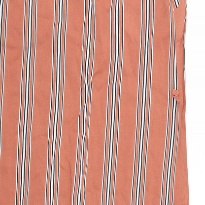 Primark Womens Orange Striped  Tank Dress  Size 8