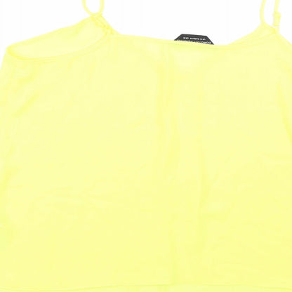 Preloved Dorothy Perkins Womens Yellow   Basic Tank Size 16 - Label