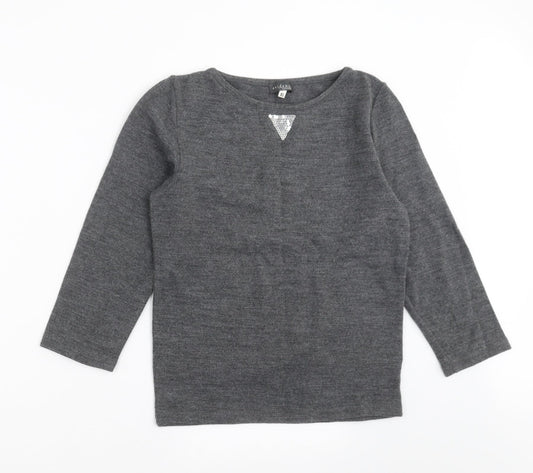 Evidence Womens Grey  Knit Pullover Jumper Size XL  - sequins