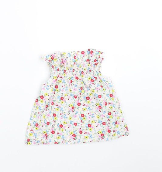 TU Girls Multicoloured Floral  Basic Blouse Size 6-9 Months