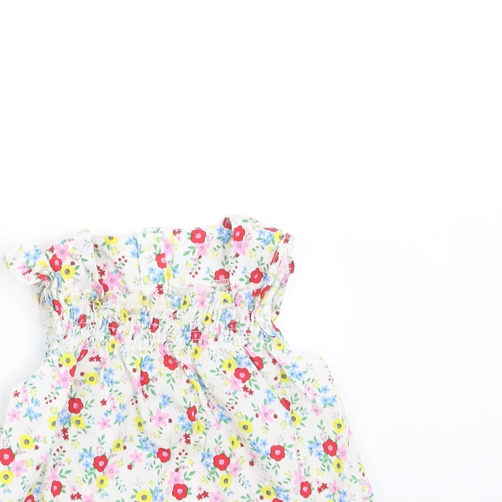 TU Girls Multicoloured Floral  Basic Blouse Size 6-9 Months