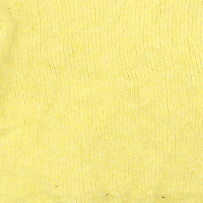 New Look Womens Yellow  Knit Pullover Jumper Size L