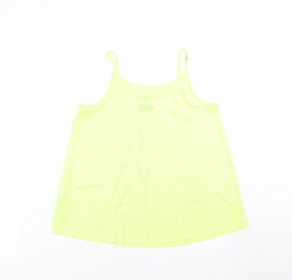 Back view of F&F girls’ green camisole t-shirt, size 12-13, years