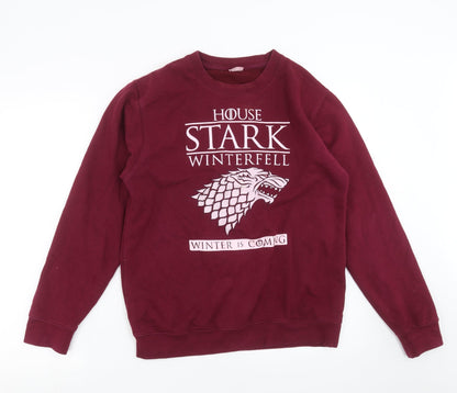 Additional front view of Awdis women’s purple pullover sweatshirt, size M, - game of thrones