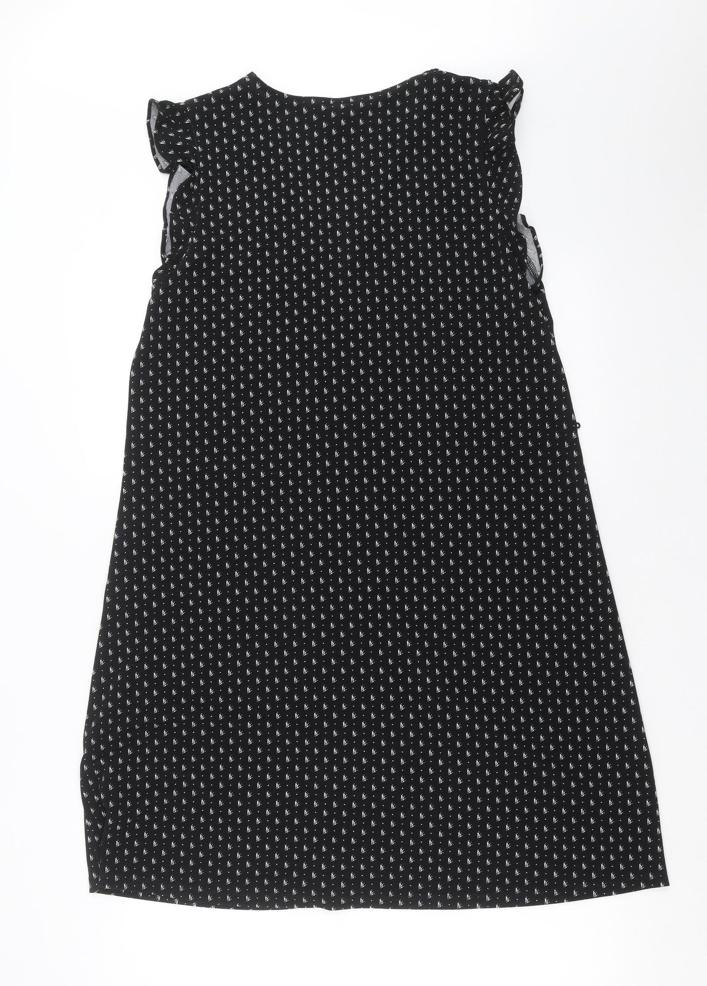 H&M Womens Black Geometric  Shift  Size M