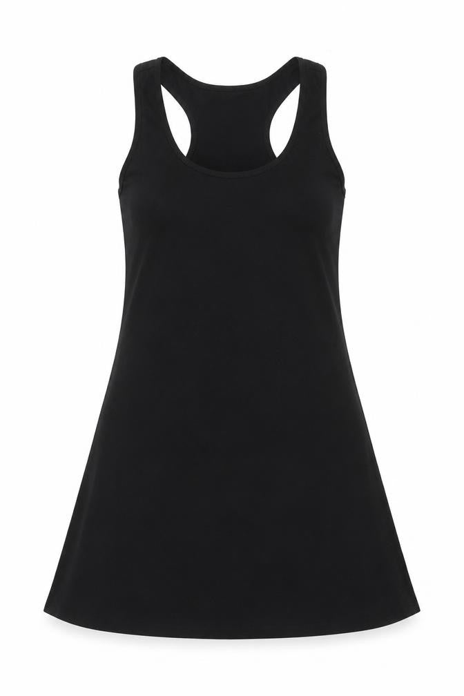 Preworn Womens Black   Tank Dress  Size L