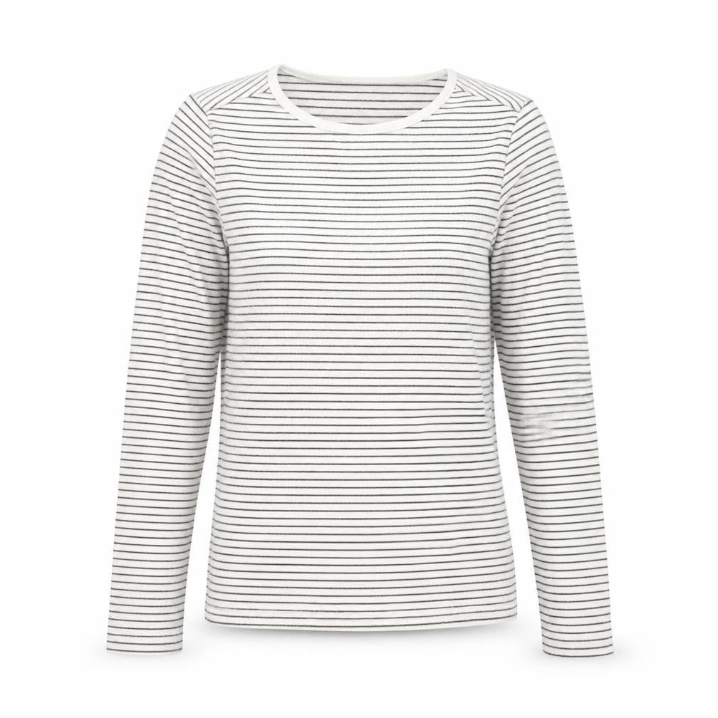 H&M Girls White Striped  Basic T-Shirt Size 10-11 Years