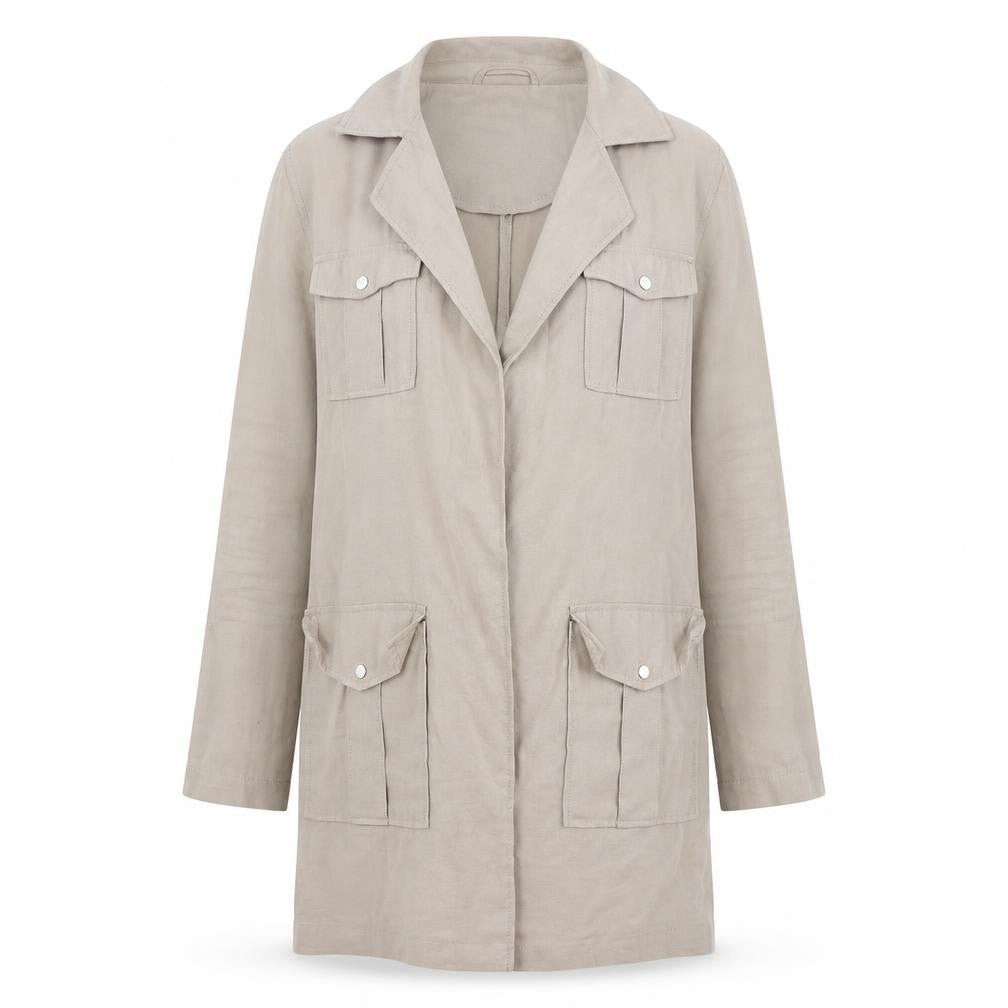 New Look Womens Beige   Overcoat Coat Size 10