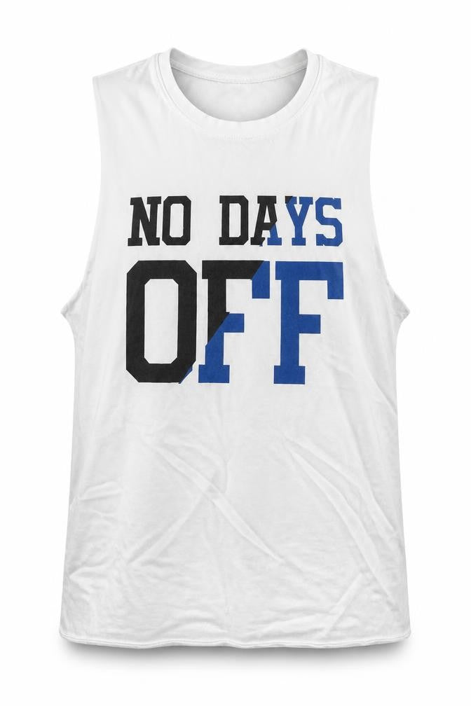 New Look Womens White   Basic Tank Size 8  - No Days Off