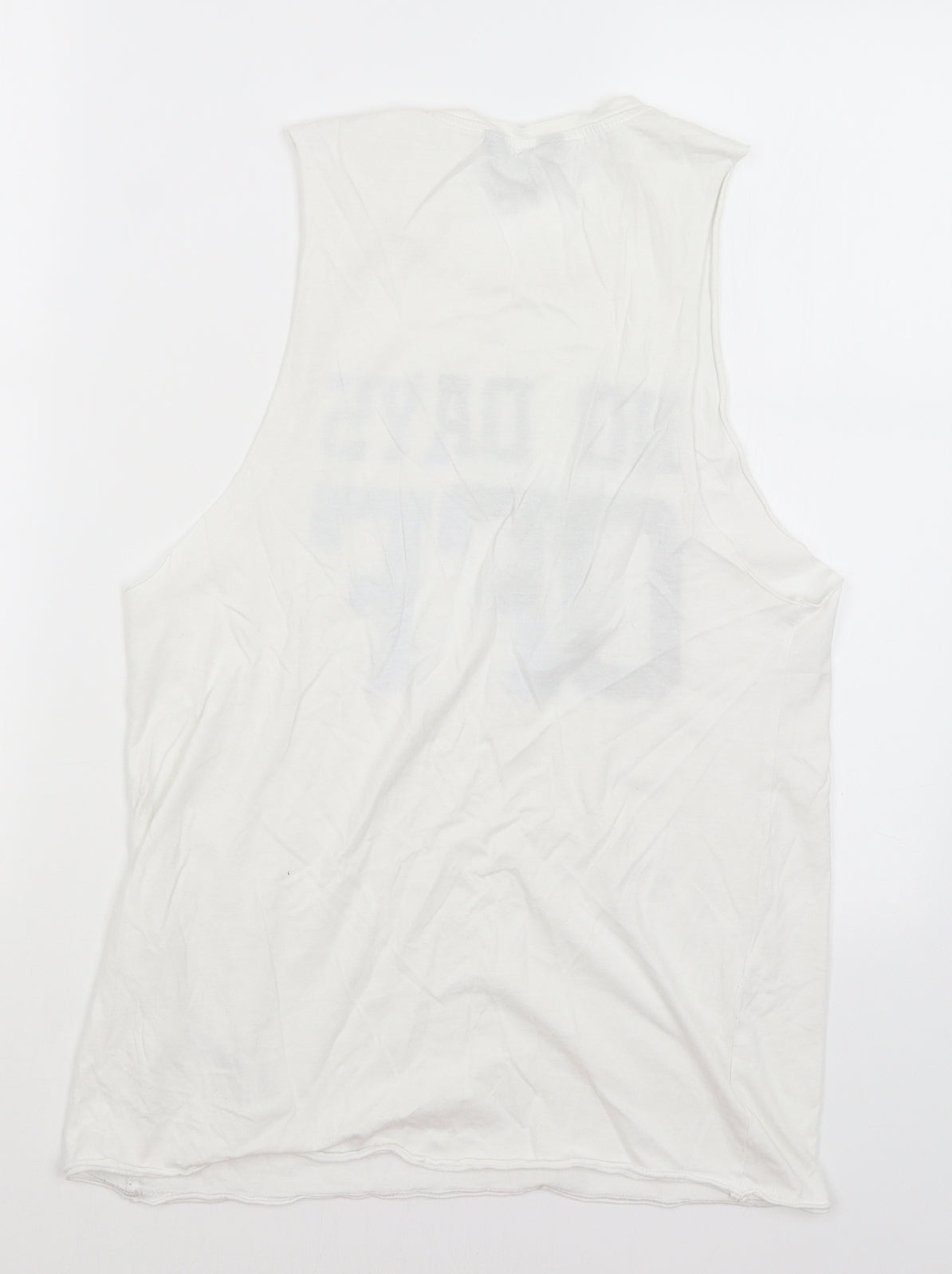 New Look Womens White   Basic Tank Size 8  - No Days Off