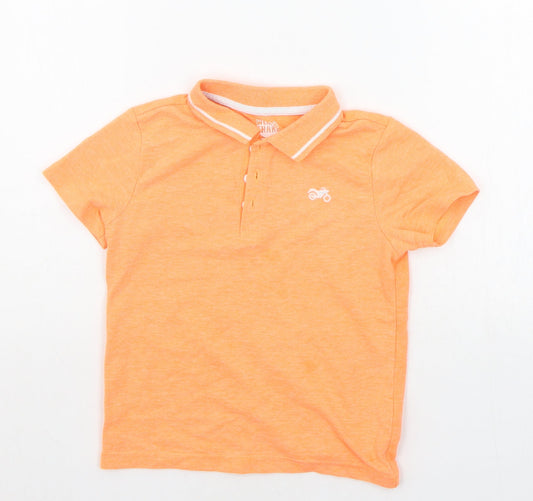 F&F Boys Orange   Basic Polo Size 4-5 Years