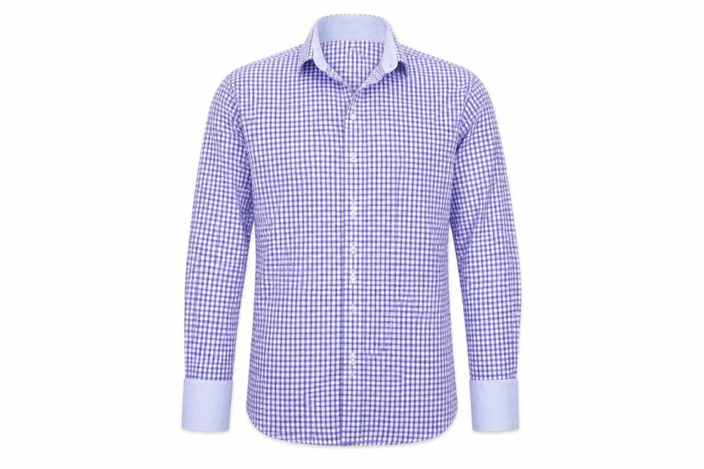 Carducci Mens Blue Geometric   Button-Up Size 16.5