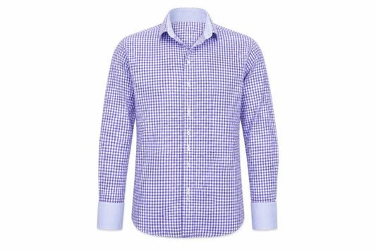Carducci Mens Blue Geometric   Button-Up Size 16.5