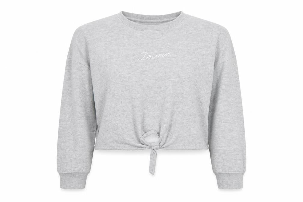 Primark Womens Grey   Pullover Jumper Size 12  - CROPPED