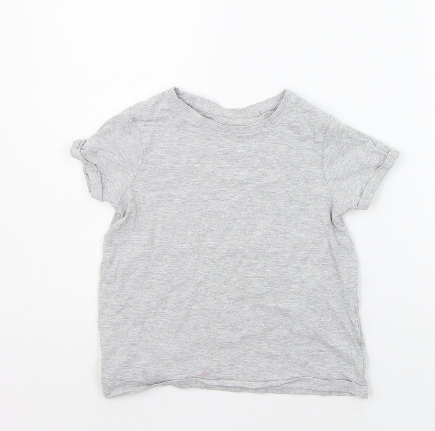 NEXT Girls Grey   Basic T-Shirt Size 6 Years