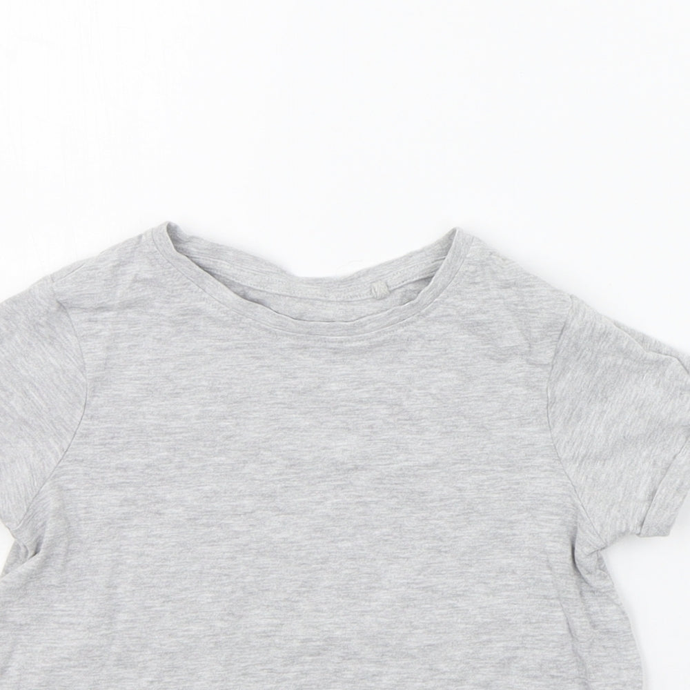 NEXT Girls Grey   Basic T-Shirt Size 6 Years
