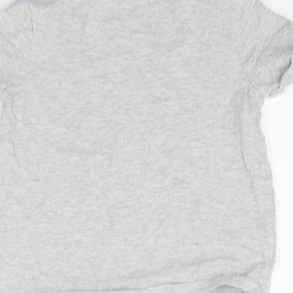 NEXT Girls Grey   Basic T-Shirt Size 6 Years