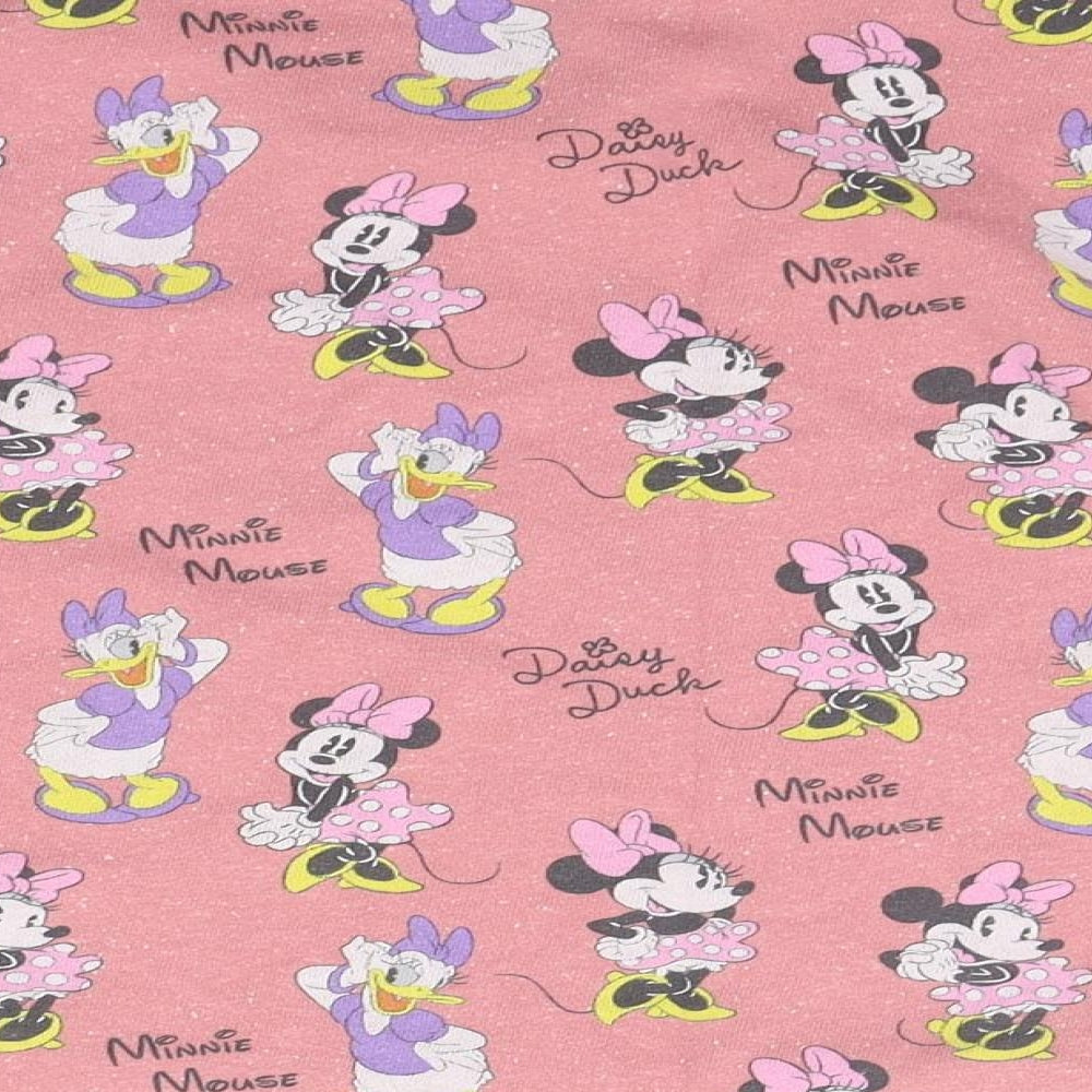 NEXT Girls Pink Geometric  Pullover Jumper Size 10 Years  - mini mouse
