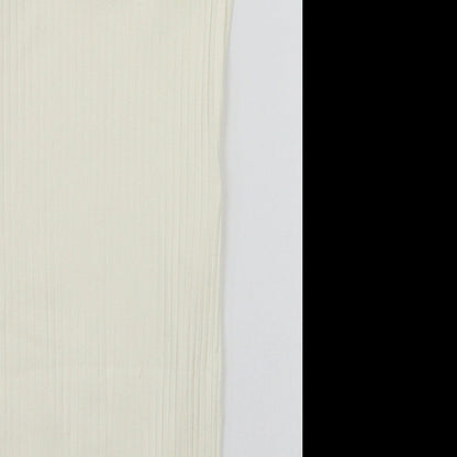 PRETTYLITTLETHING Womens White   Basic T-Shirt Size S