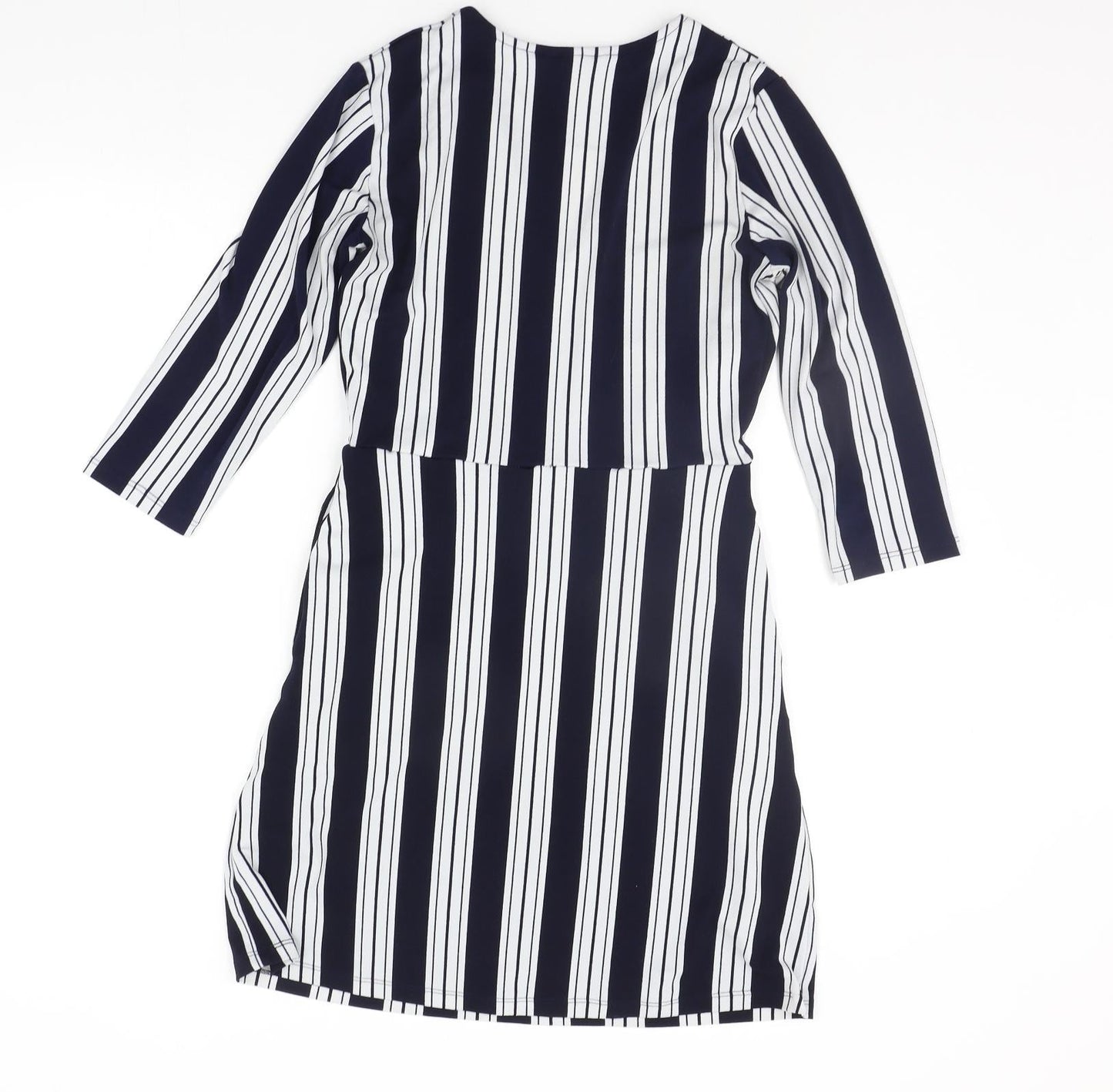 H&M Womens Blue Striped  A-Line  Size XS