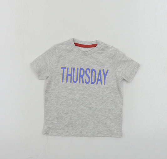 F&F  Boys Grey   Basic T-Shirt Size 12-18 Months