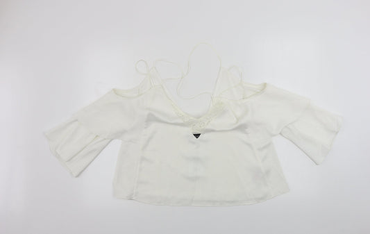 Topshop  Womens Ivory   Basic Blouse Size 12