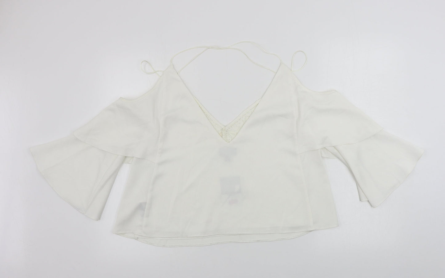 Topshop  Womens Ivory   Basic Blouse Size 12