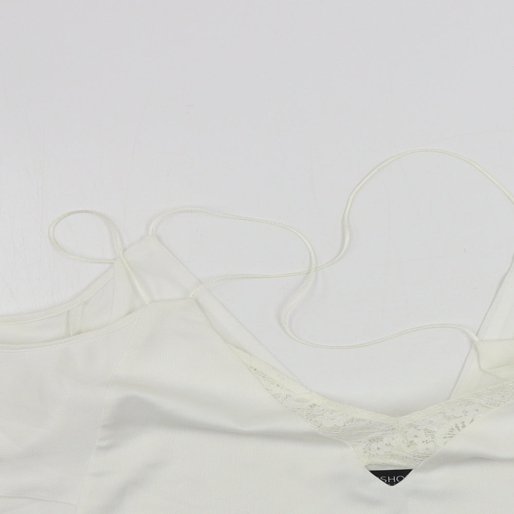 Topshop  Womens Ivory   Basic Blouse Size 12