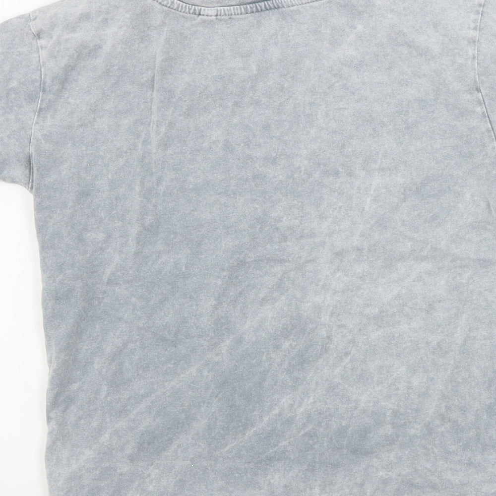 NEXT  Boys Grey Houndstooth  Basic T-Shirt Size 6 Years