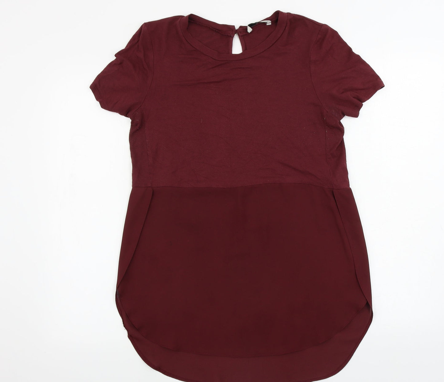 TU Womens Brown   Basic Blouse Size 10