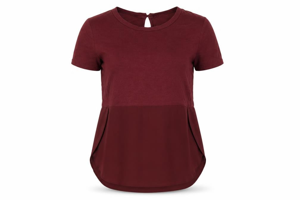 TU Womens Brown   Basic Blouse Size 10