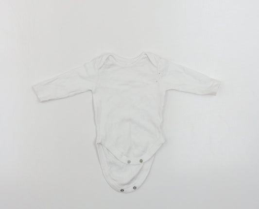 George  Baby White   Babygrow One-Piece Size 0-3 Months