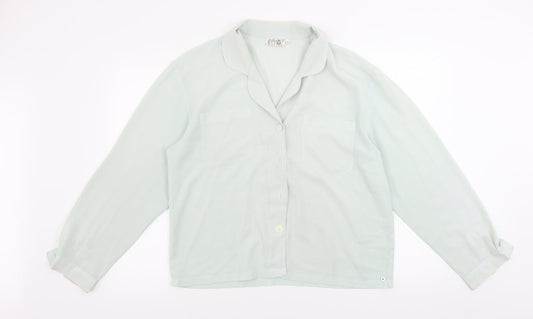 halton  Womens Green   Basic Button-Up Size 14