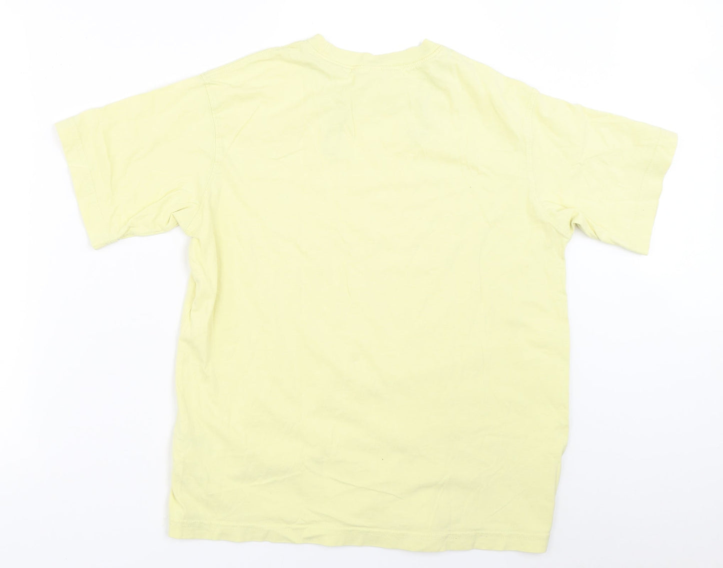H&M Womens Yellow   Basic T-Shirt Size XS