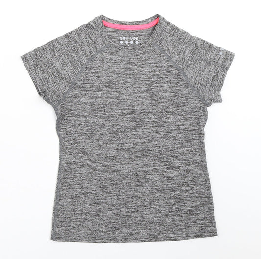 Matalan Girls Grey   Basic T-Shirt Size 8-9 Years