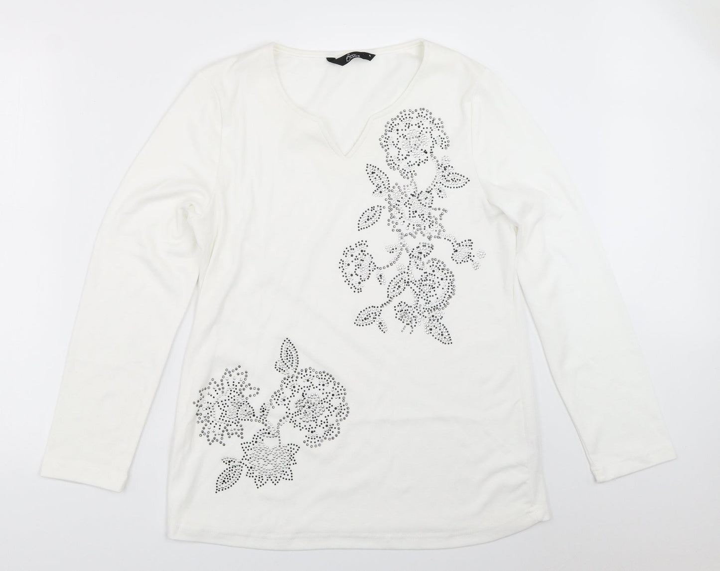 BM Womens White   Basic T-Shirt Size M