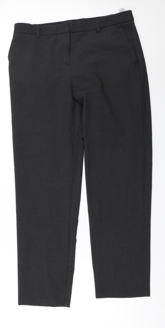 Marks and Spencer Womens Grey   Trousers  Size 14 L29.5 in