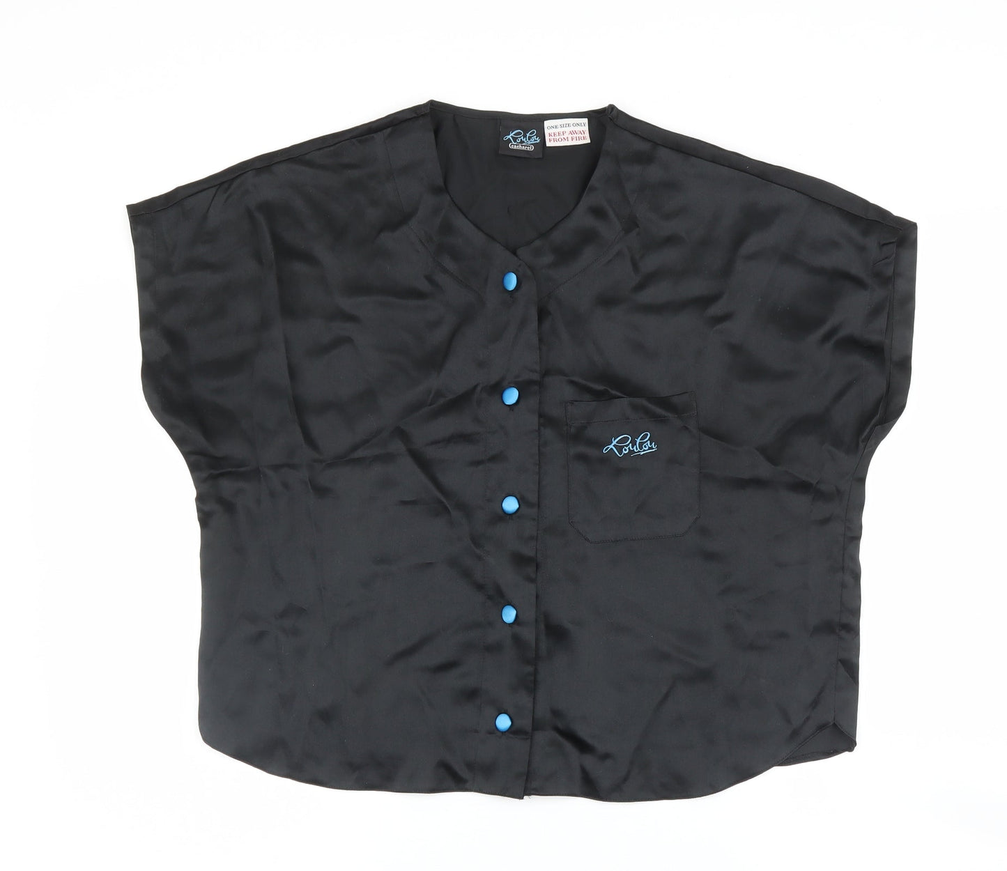 roulou Womens Black   Basic Blouse One Size
