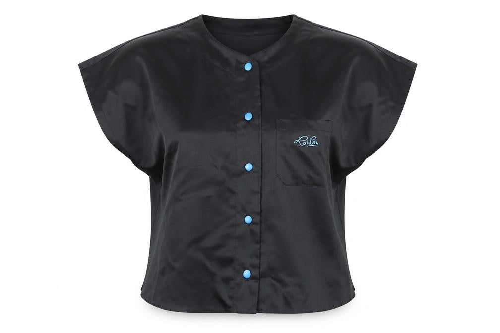 roulou Womens Black   Basic Blouse One Size
