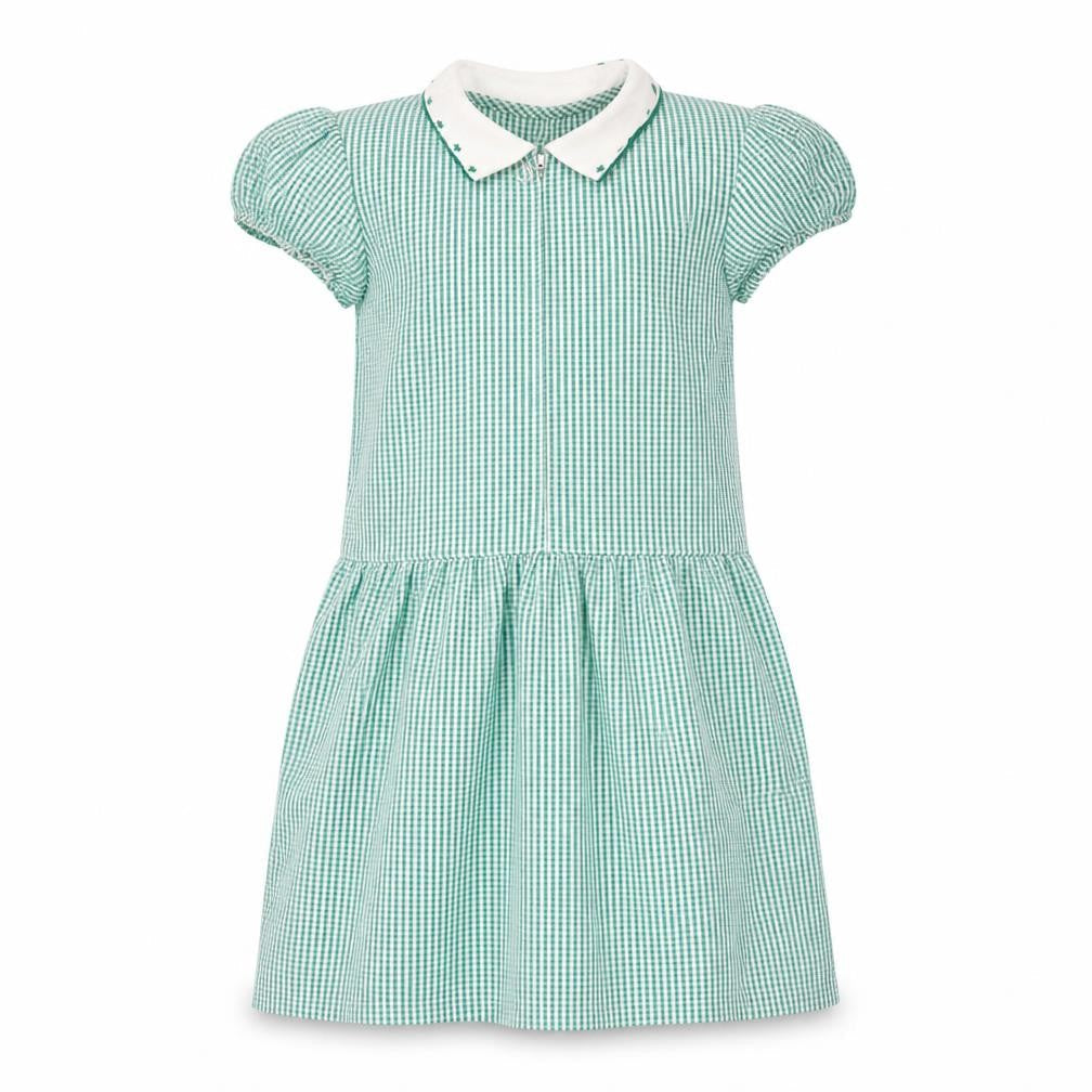 Matalan Girls Green Check  Shirt Dress  Size 10 Years
