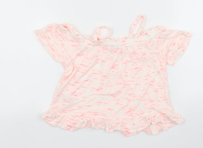Back view of Matalan girls’ pink basic casual, size 6, years