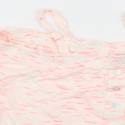 Close-up detail of Matalan girls’ pink basic casual, size 6, years