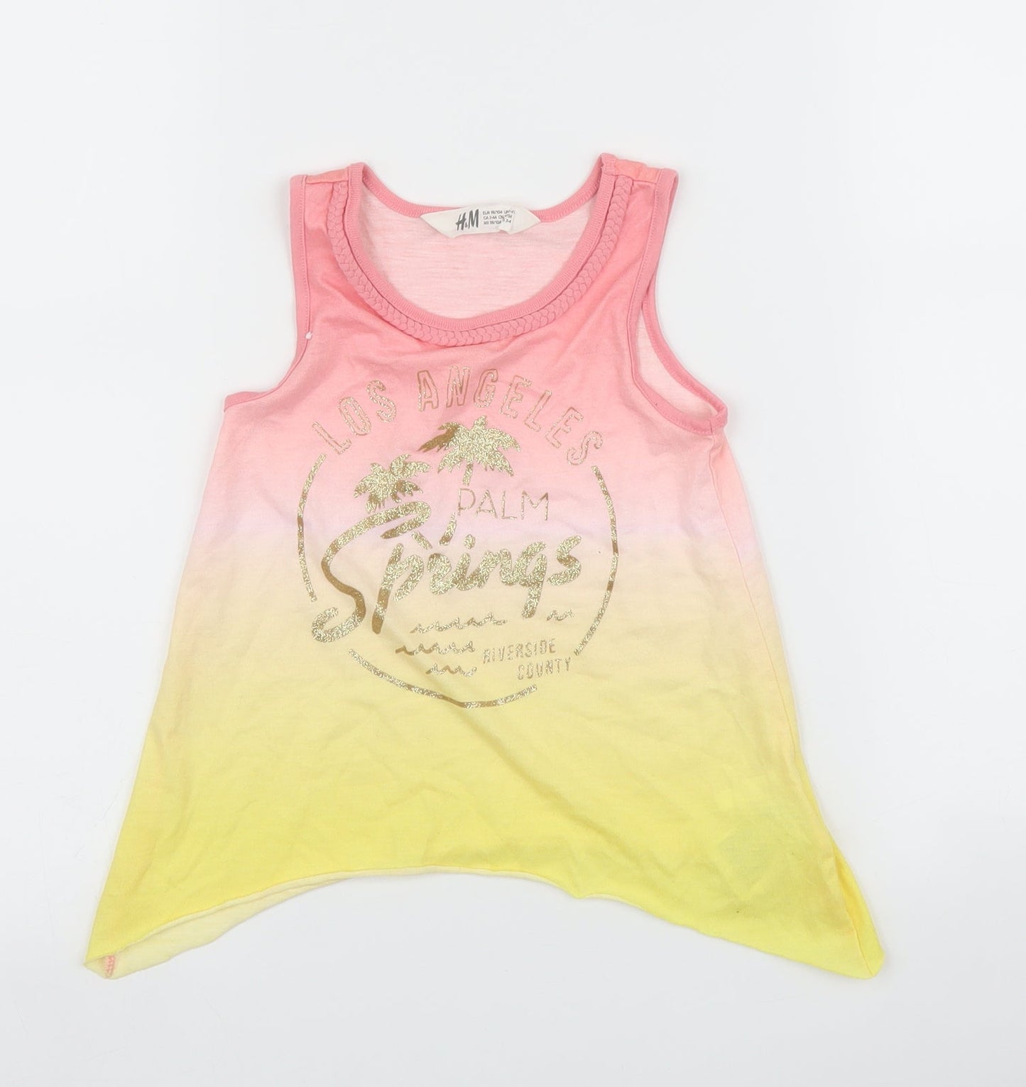 H&M Girls Multicoloured   Basic Tank Size 3-4 Years