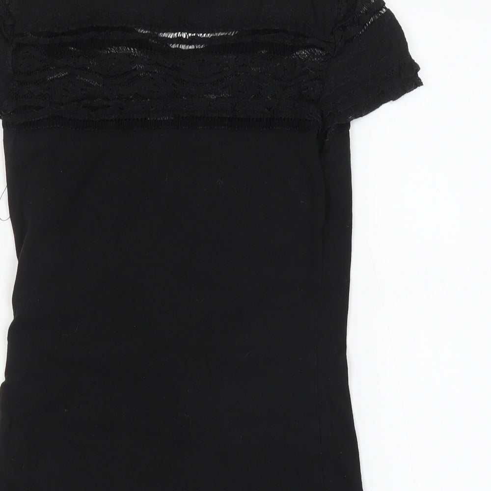 H&M Womens Black   Basic T-Shirt Size XS