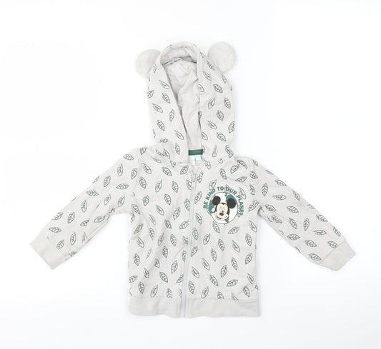 Disney Baby Baby Grey   Full Zip Jumper Size 12-18 Months