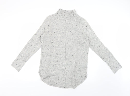 Wallis Womens Grey Polka Dot  Pullover Jumper Size S