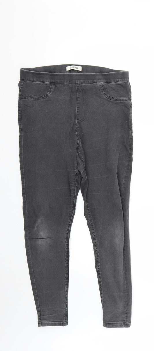 Marks and Spencer Womens Grey   Jegging Jeans Size 12 L25 in