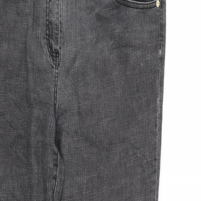 Preloved cc Womens Grey   Straight Jeans Size 16 L30 in - Detail