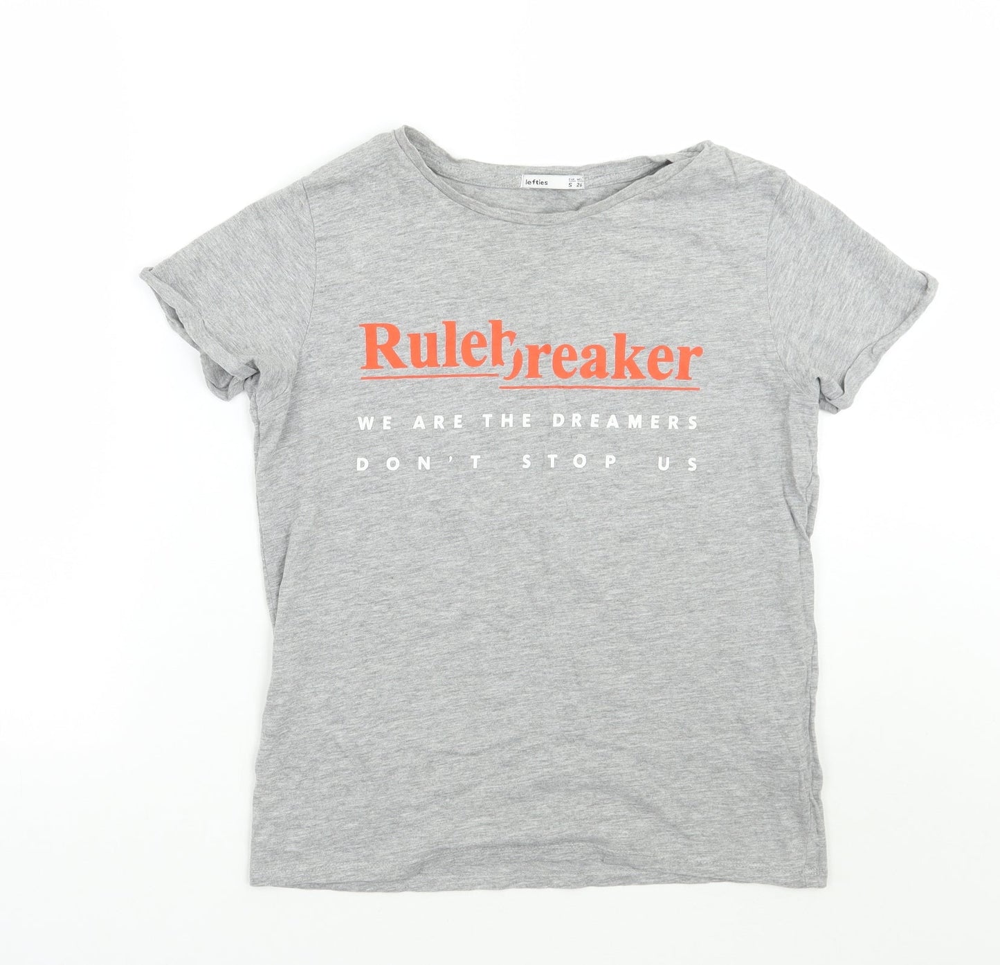 Lefties Womens Grey   Basic T-Shirt Size S